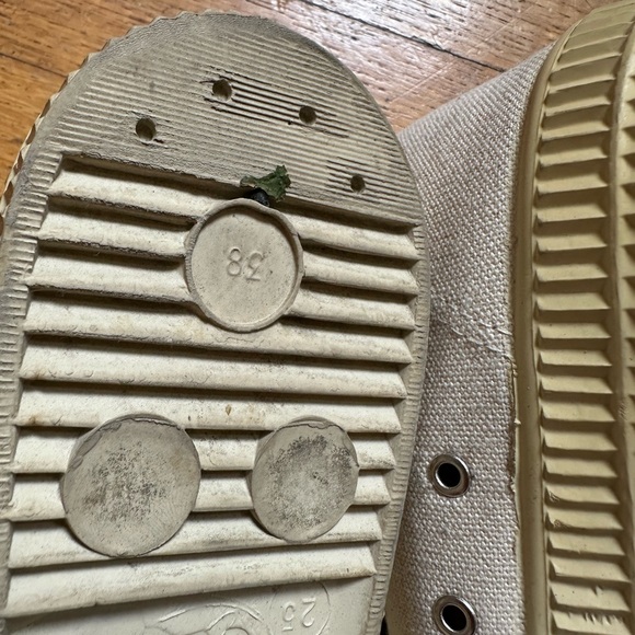 Novesta Cream Canvas Sneakers - Picture 5 of 5